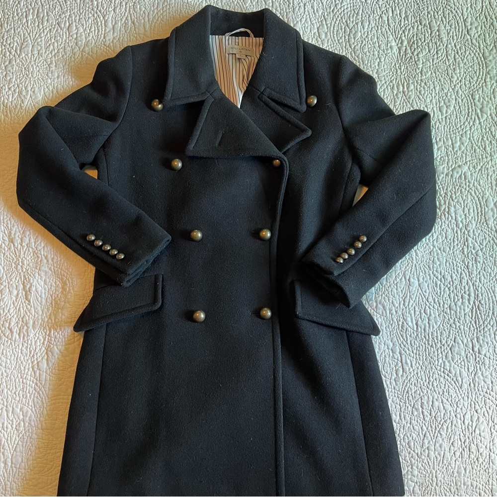 Nili Lotan Black Pea Coat - Picture 3 of 15